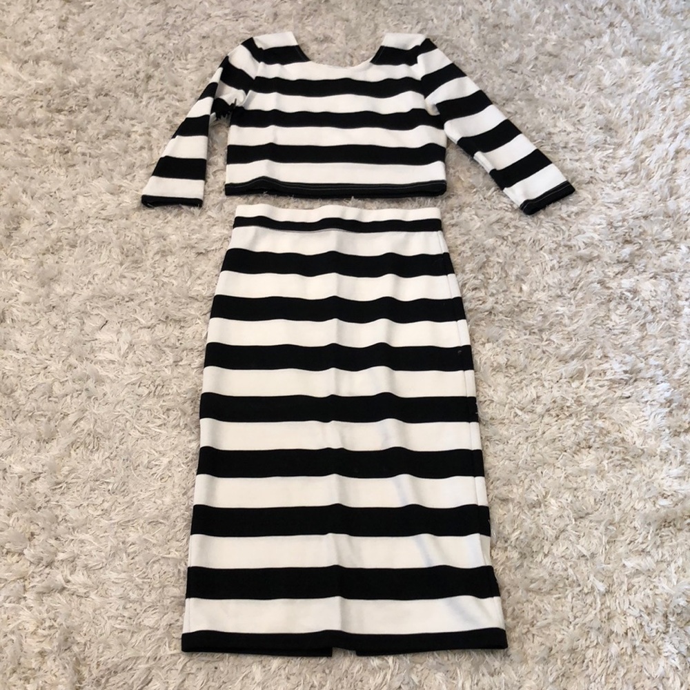 Sabo Skirt two piece stripe set